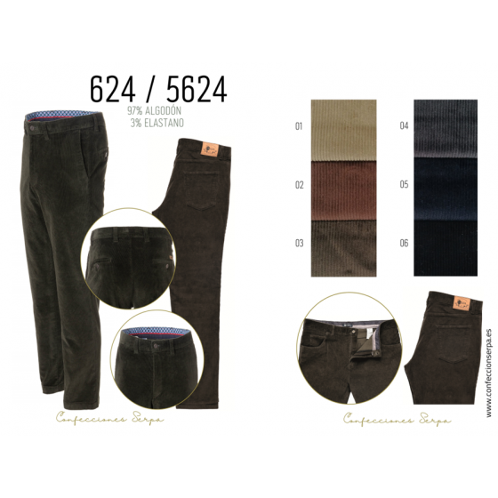 Pantalón Pana Fina Licra