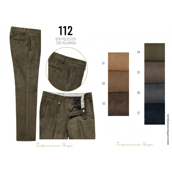 Pantalón  Pana Poliamida