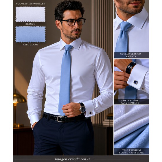Camisa-Patrón Custon Sin Bolsillo  Ceremonia-660200