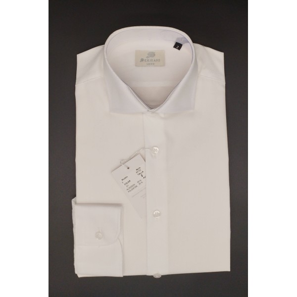 Camisa caballero vestir regular color blanco